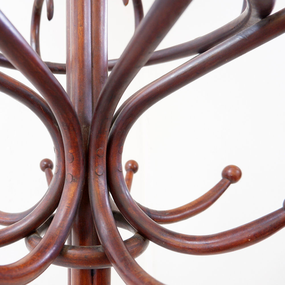 Grand portemanteau "Perroquet" en bois courbé style Thonet – Début du 20ème siècle
