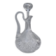 Chalcedony cut glass carafe chantilly by saint-louis