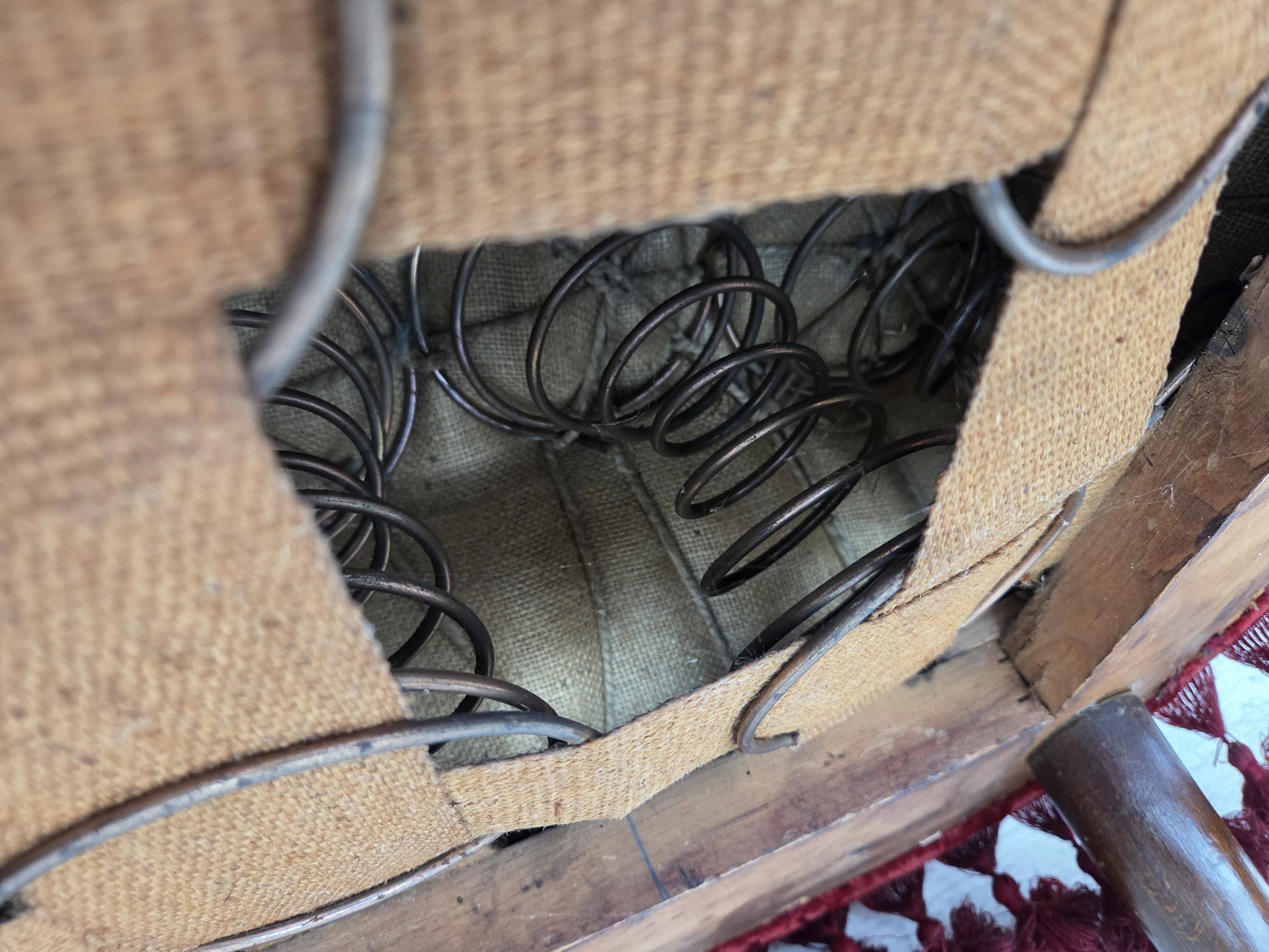 1950s, Danish armchair, furniture velour, beech wood legs.