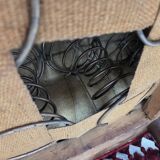 1950s, Danish armchair, furniture velour, beech wood legs.