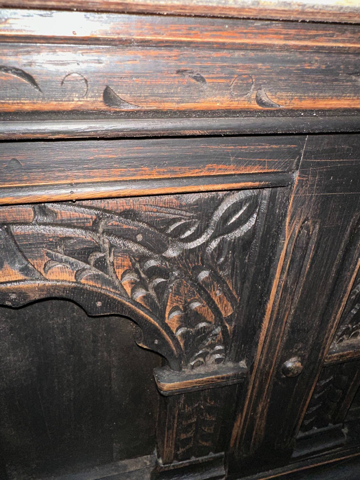 Oak bar counter Early 20th century