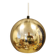 Danish ball lamp from the 80s, in gold colored lacquer.