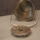 Ice cube bucket in silver metal signed Ercuis