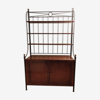 Barn brand shelf in wood and metal with storage 2 doors