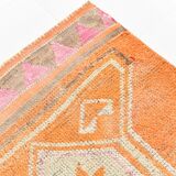 Tapis de couloir vintage orange pâle 3x13, 94x381 cm