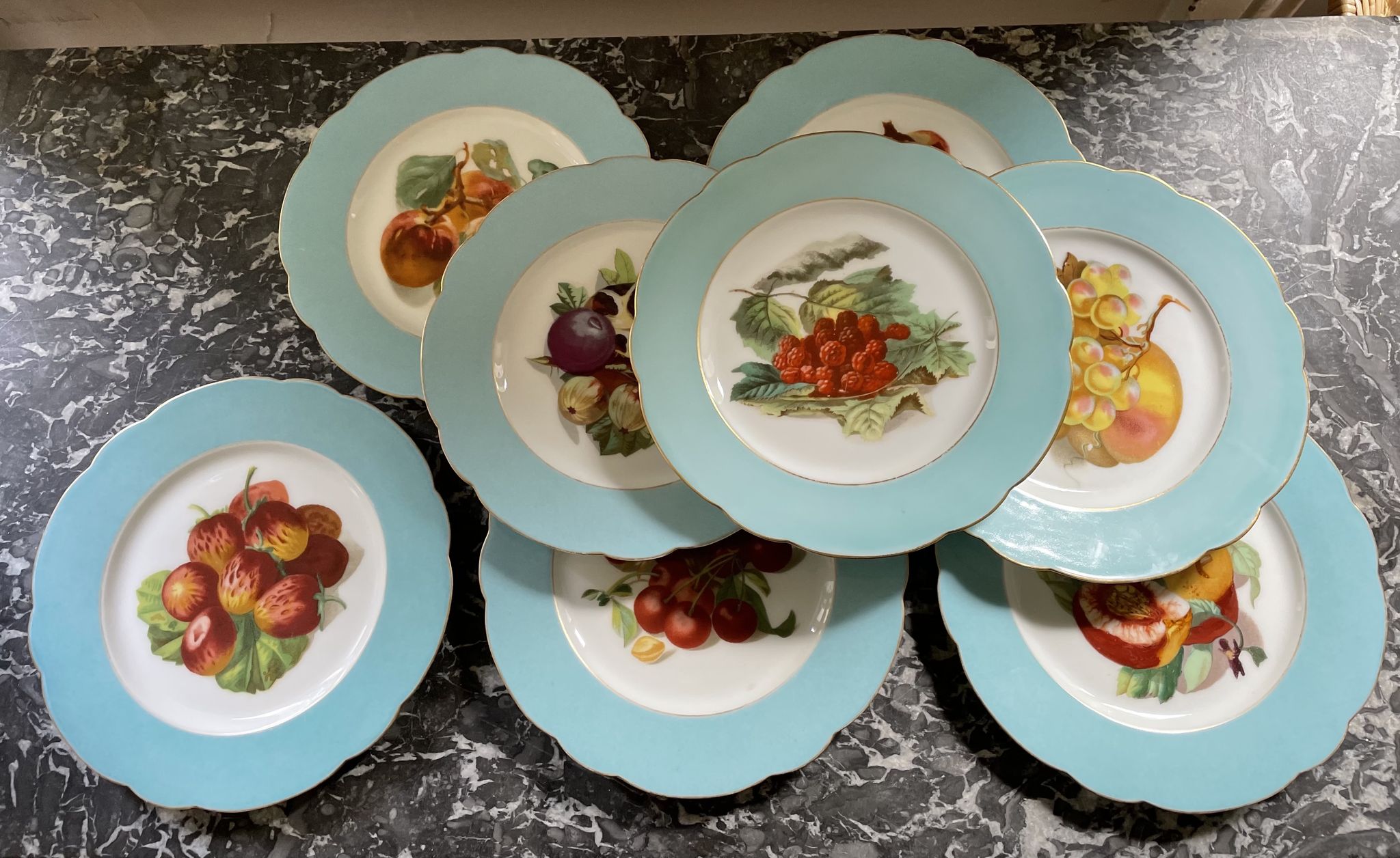 Joseph Klotz XIXEME Paris porcelain plates