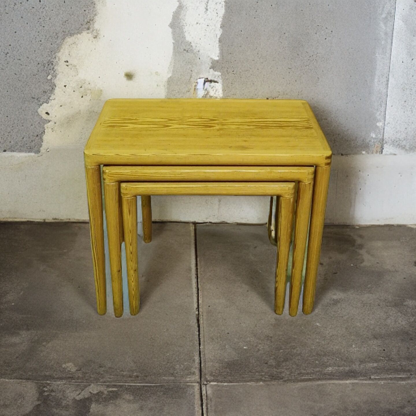 Set of three mid century nesting tables, Sweden 1960s