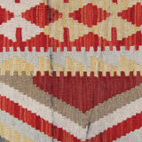 Handwoven afghan kilim rug, oriental flat-woven rug-60x214cm
