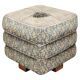 1930s Czech Art Deco Walnut Upholstered Footstool Ottoman