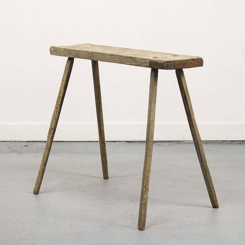Ancient primitive work table Wabi Sabi