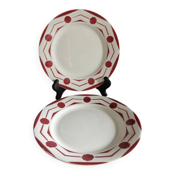 2 assiettes à dessert
