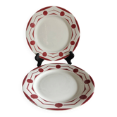 2 assiettes à dessert