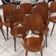 Set of 8 Baumann Bistrot chairs, Mondor model, vintage 1970s