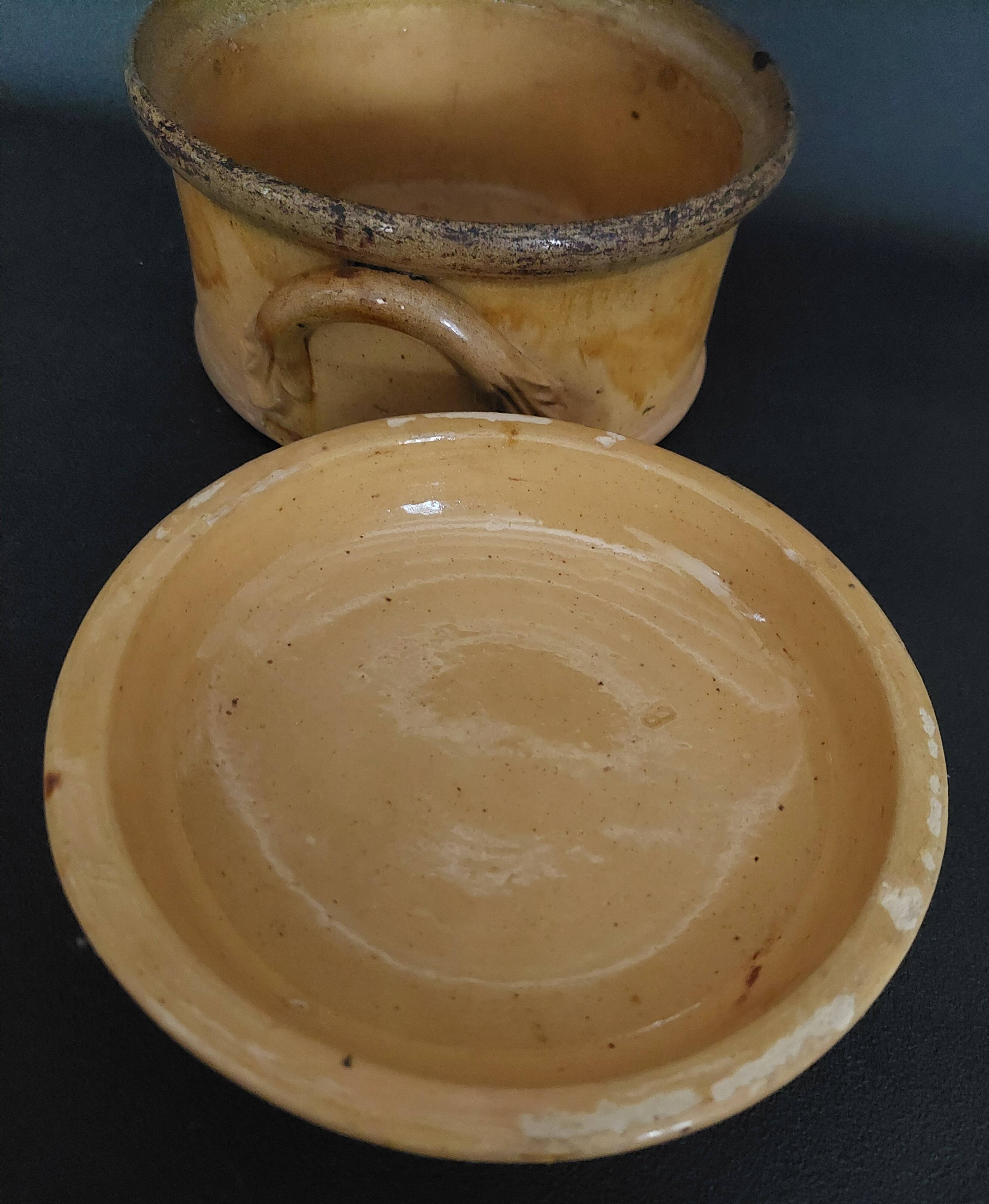 Glazed terracotta terrine from Provence, early 20th century