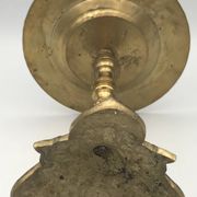 Vintage solid brass ashtray with zodiac sign decor