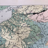 1880 - Geological map of the France
