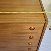 Vintage Scandinavian chest of drawers in teak and teak veneer, 1960s