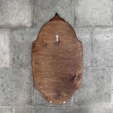 Old carved wooden mirror - 70 cm