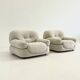 Sapporo armchair by Mario Marenco for Mobil Girgi in cream beige
