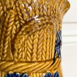 Decorative water decanter in painted ceramic