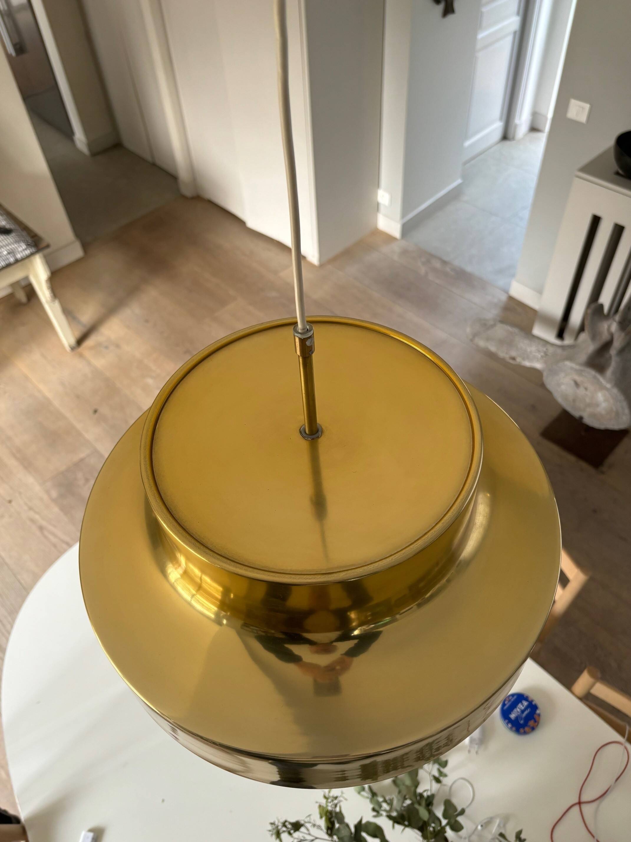Falkenbergs gold metal suspension - Sweden 70s/80s