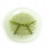 Appetizer cabaret 'Dew Drops', Polish Modernism, pressed glass, Ząbkowice, Poland, 1970s