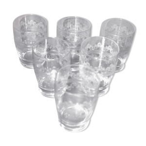 Baccarat lot de 6 verres