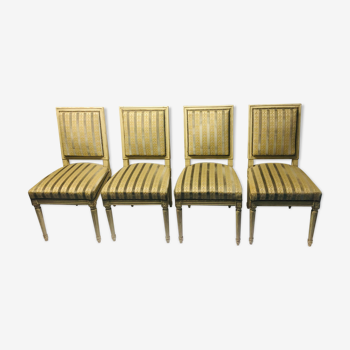 Suite de 4 chaises style Louis XVI