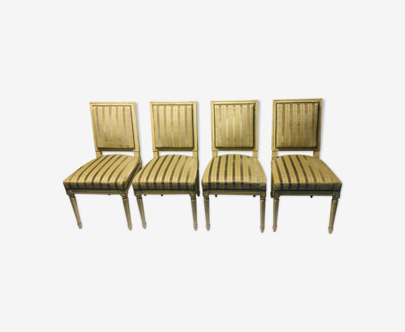 Suite de 4 chaises style Louis XVI