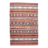 6x8 Area Kilim Rug,Turkish Wool Rug,Antique Rug,169x257 Cm