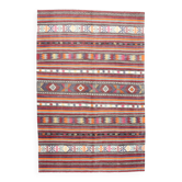 6x8 Area Kilim Rug,Turkish Wool Rug,Antique Rug,169x257 Cm