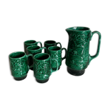 Service at orangeade art deco ceramic