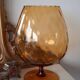 Vintage Empoli crystal vase bowl