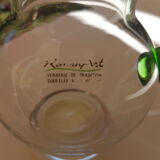 Glass pitcher "Roman Art" 1980s