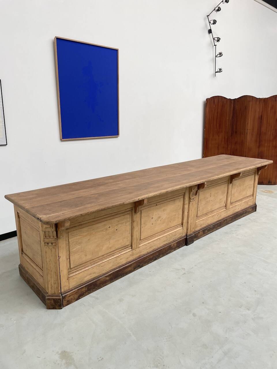 XXL oak and pine counter 350cm