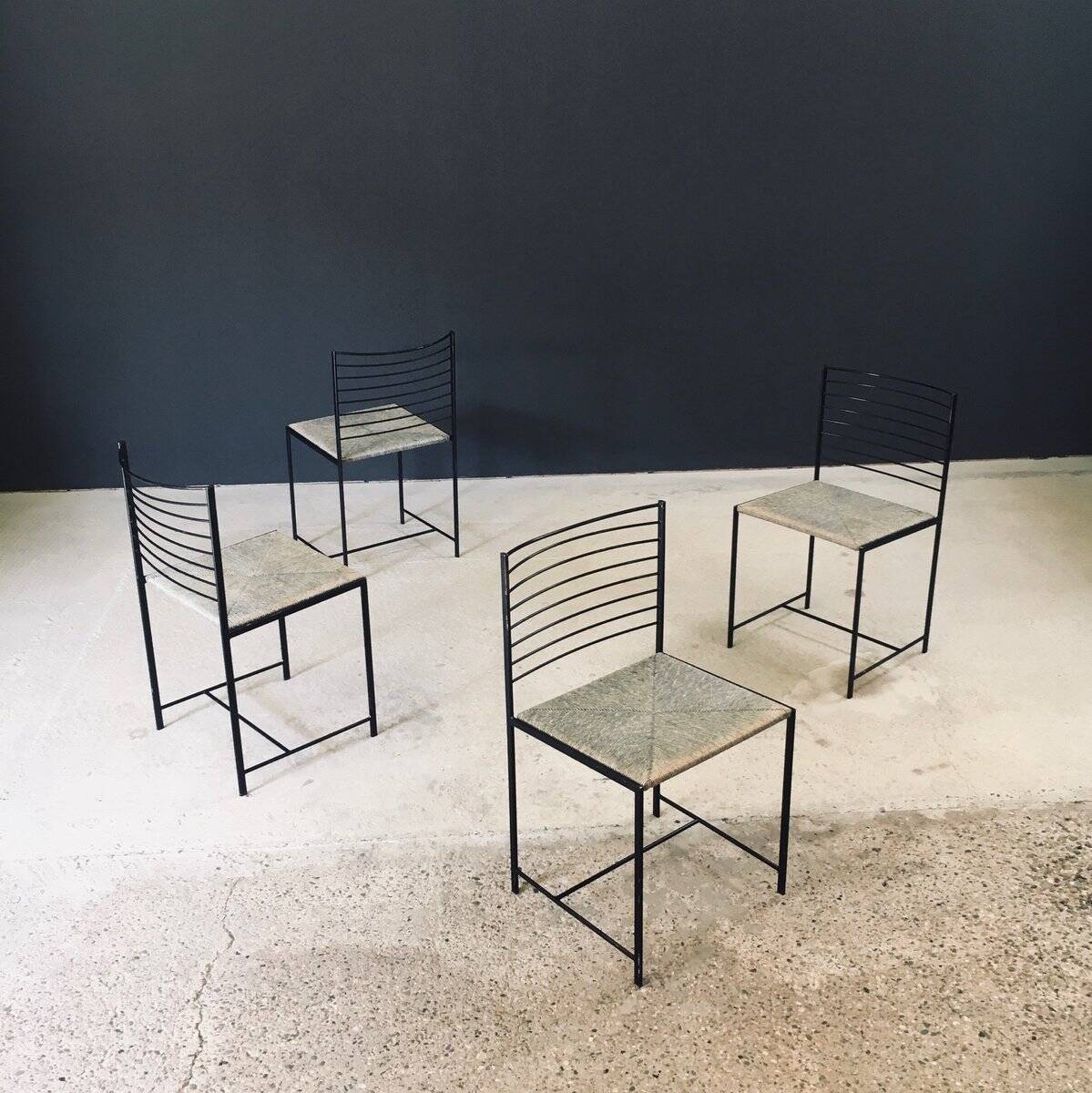 Postmodern Alice Dining Chairs from Cidue, Italy, 1980s, Set of 4