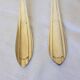 1 vintage silver plated soup spoon and fork