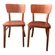 Paire chaise bistrot bois Thonet année 50/60