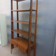Vintage Scandinavian bookshelf in teak and black metal – Design