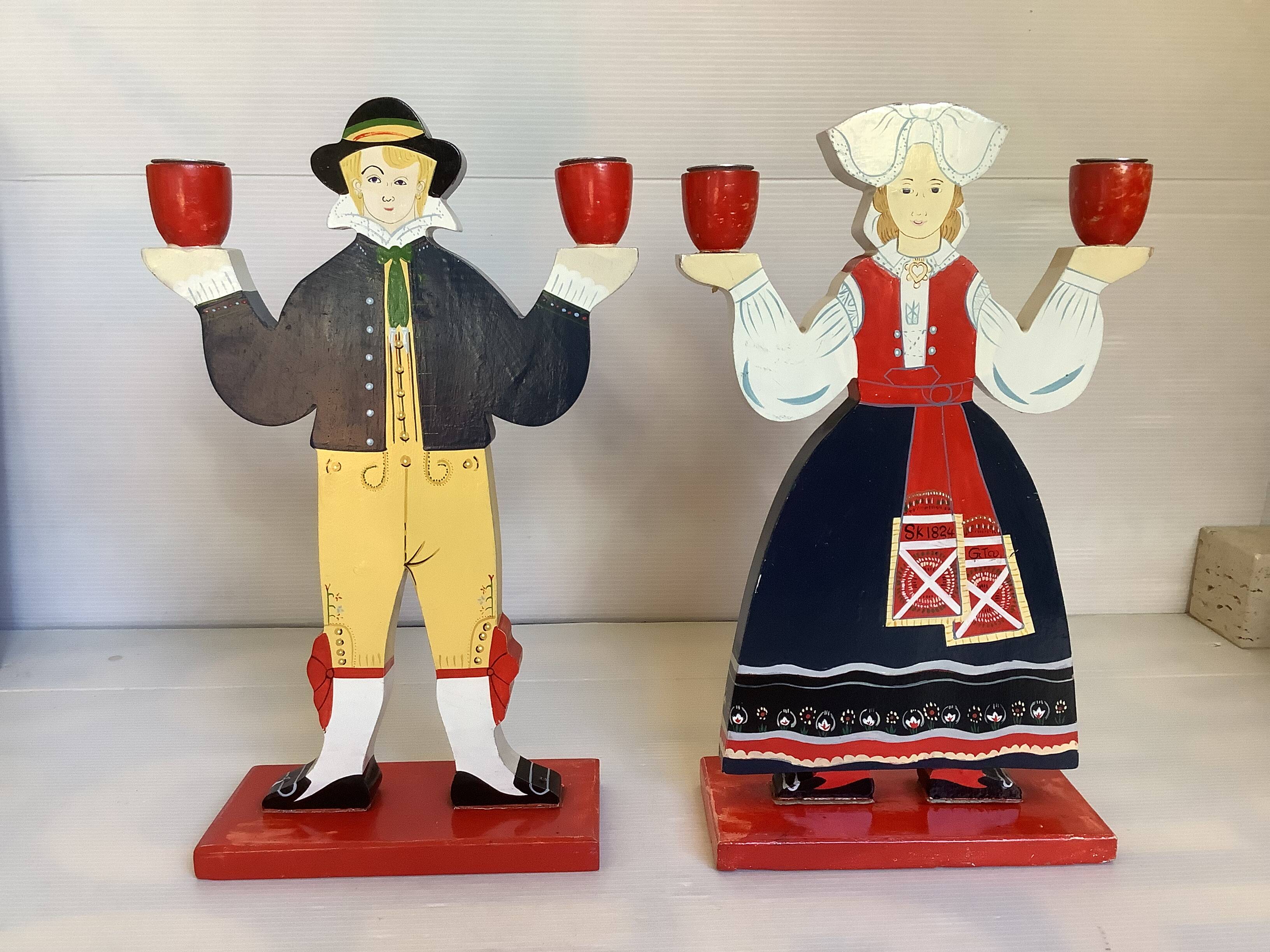 Pair of designer candlesticks Lizzi Velander IKEA