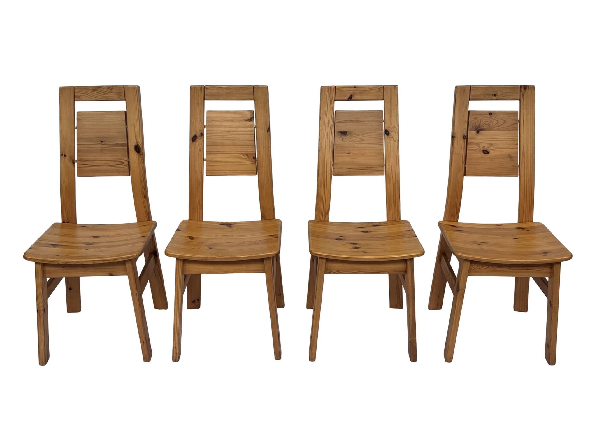 Vintage set of four dining room chairs Finnish Design Laukaan Puu