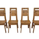 Vintage set of four dining room chairs Finnish Design Laukaan Puu