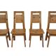 Vintage set of four dining room chairs Finnish Design Laukaan Puu