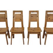 Vintage set of four dining room chairs Finnish Design Laukaan Puu