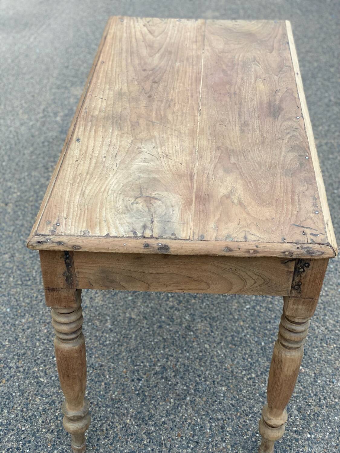 Renovated 3-drawer solid wood desk