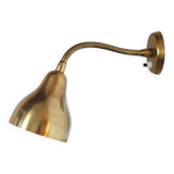 Danish Modern Brass Wall Lamp in the Style of Vilhelm Lauritzen, 1960s