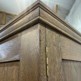 English oak wardrobe from the early 20th century.