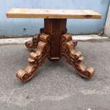 Oval dining room table early xxth walnut