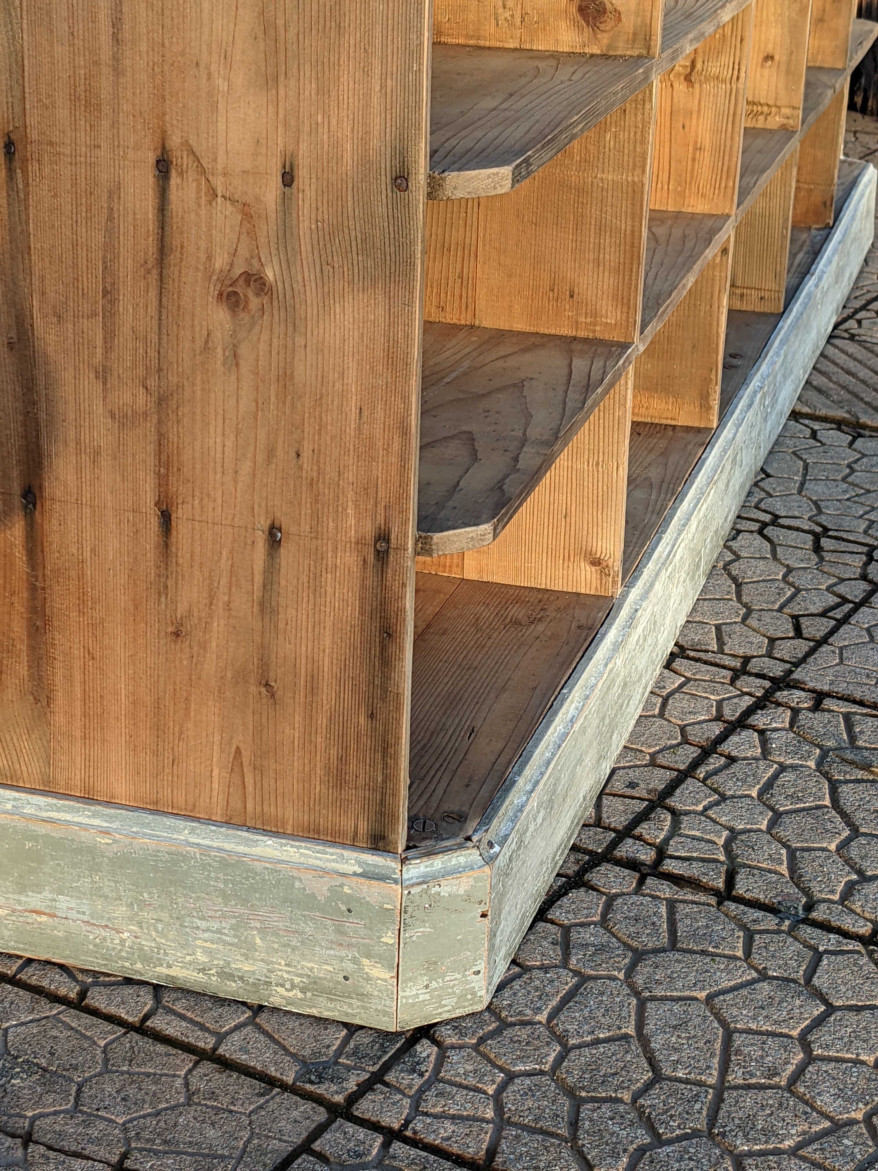 Wooden locker cabinet