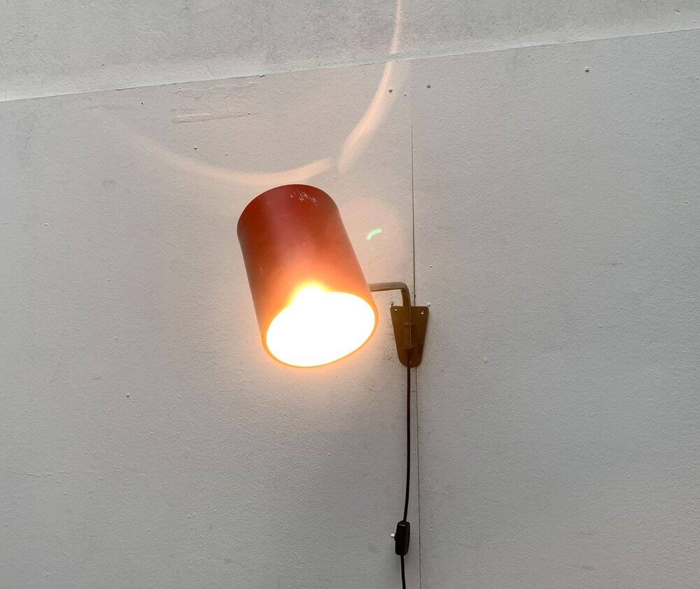 German minimalist wall lamp from the mid-century by Hala, 1960s.